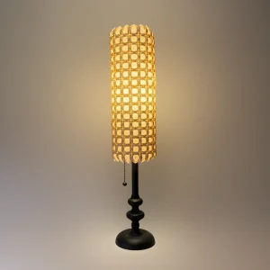 illuminated lit origami tessellation lamp by Charlie Weitzenberg