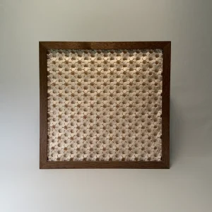 intricate framed origami tessellation art